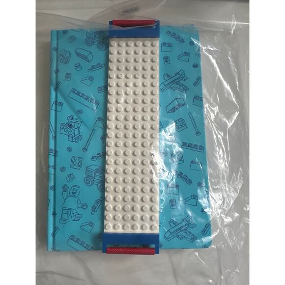 LEGO Hardcover Journal Stationery with Band Blue Building Bricks adaptable book - Picture 1 of 12